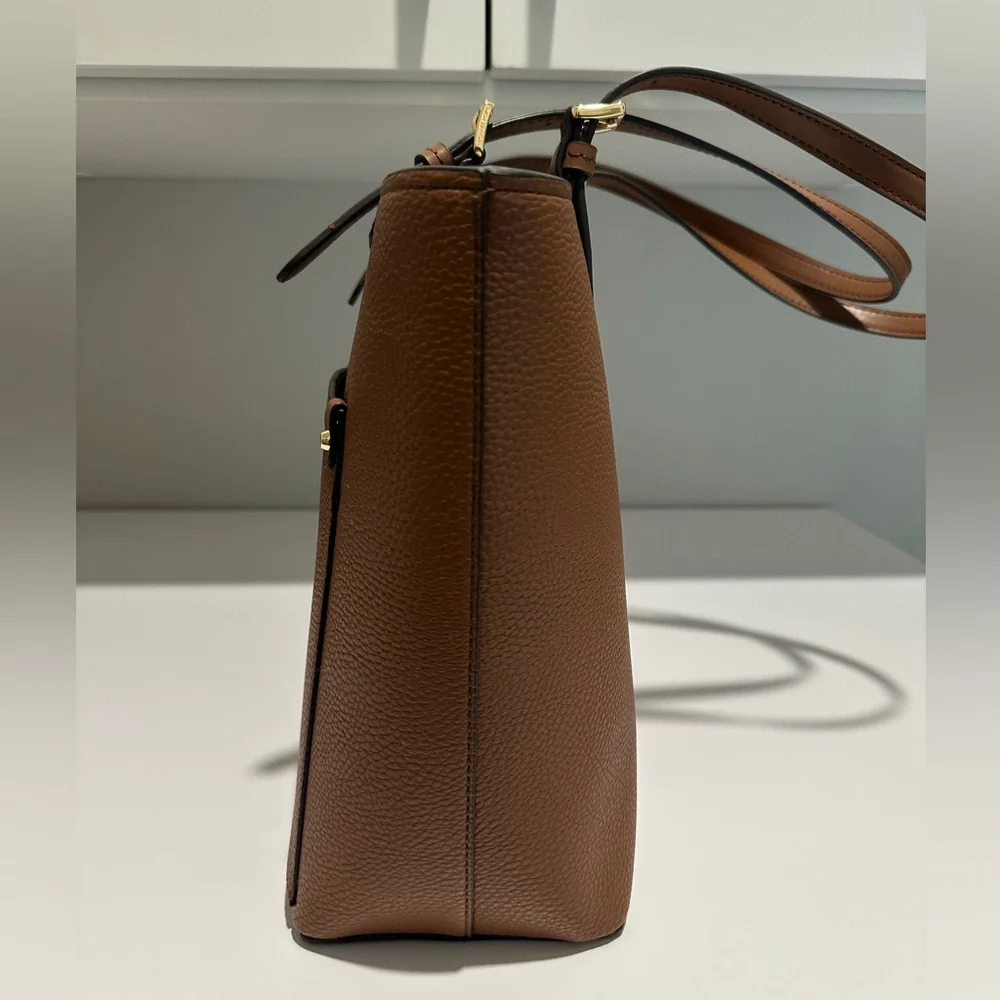Michael Kors Luggage Jet Set Travel Med Double Pocket Non-Leather Vegan Tote NWT - Picture 9 of 15